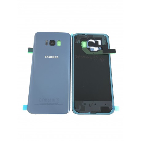 Vitre arrière ORIGINALE Bleue Océan pour SAMSUNG Galaxy S8+ - G955F - Présentation avant / arrière