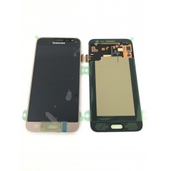 Bloc écran ORIGINAL Or pour SAMSUNG Galaxy J3 2016 - J320F - Présentation avant / arrière
