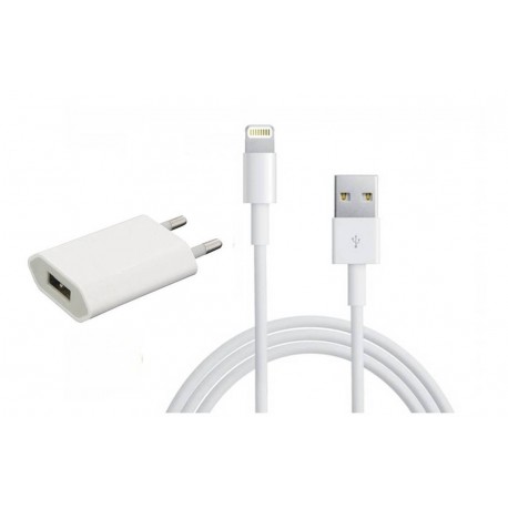 [PACK] Chargeur Secteur ORIGINAL + Câble Lightning / USB 2m ORIGINAL - APPLE