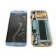 Bloc écran ORIGINAL Bleu Corail pour SAMSUNG Galaxy S7 Edge - G935F - Présentation avant / arrière