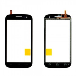 Vitre Tactile Noire + Adhésifs - WIKO CINK Five