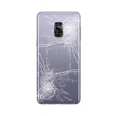 [Réparation] Vitre Arrière ORIGINALE Grise Orchidée / Violet - SAMSUNG Galaxy A8 2018 / SM-A530F/DS Double SIM