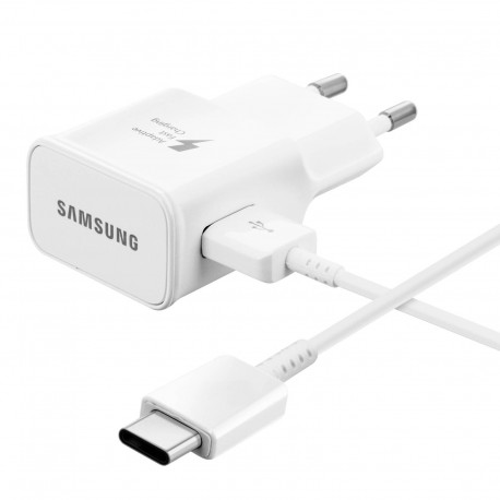 [PACK] Chargeur Secteur Rapide + Câble USB / USB Type C ORIGINAL Blanc - SAMSUNG