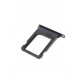 Tiroir de carte sim noir pour iPhone X Gris sidéral - Présentation arrière penchée