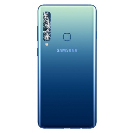 [Réparation] Vitre de caméra arrière ORIGINALE Bleue pour SAMSUNG Galaxy A9 2018 / SM-A920F