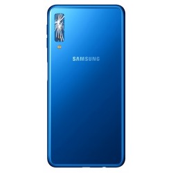 [Réparation] Vitre de caméra arrière ORIGINALE Bleue pour SAMSUNG Galaxy A7 2018 - A750F à Caen