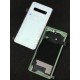Vitre arrière ORIGINALE Blanche Prisme pour SAMSUNG Galaxy S10 - G973F - Présentation avant / arrière