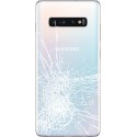 [Réparation] Vitre arrière ORIGINALE Blanche Prisme pour SAMSUNG Galaxy S10+ - G975F