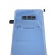Vitre arrière ORIGINALE Bleu Prisme pour SAMSUNG Galaxy S10e - G970F - Présentation avant haut