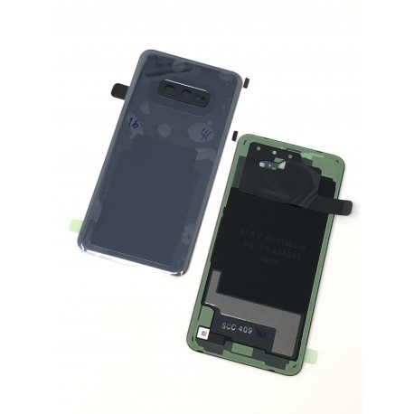 Vitre arrière ORIGINALE Noir Prisme pour SAMSUNG Galaxy S10e - G970F - Présentation avant / arrière