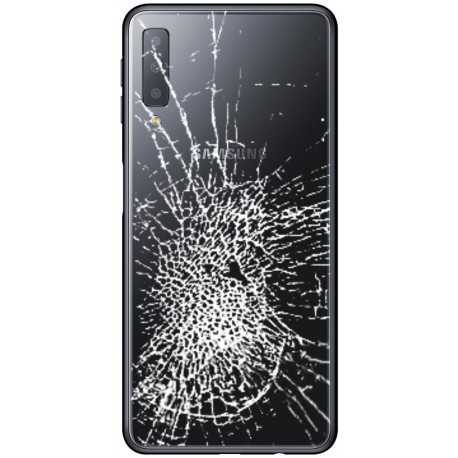 [Réparation] Vitre arrière ORIGINALE Noire pour SAMSUNG Galaxy A7 2018 - A750F à Caen