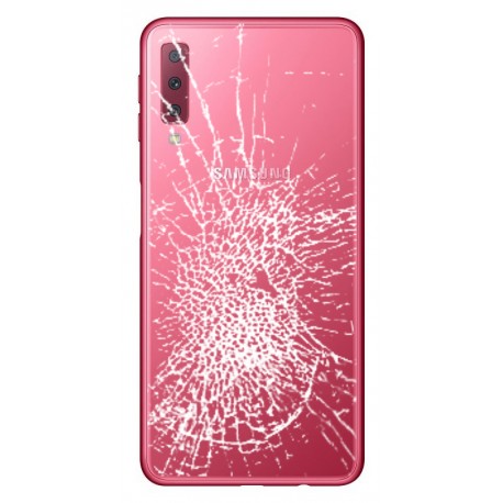 [Réparation] Vitre arrière ORIGINALE Rose pour SAMSUNG Galaxy A7 2018 - A750F