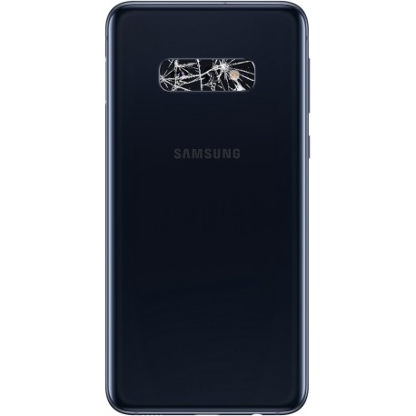 [Réparation] Vitre de caméra arrière ORIGINALE Noir Prisme pour SAMSUNG Galaxy S10e - G970F à Caen