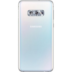 [Réparation] Vitre de caméra arrière ORIGINALE Blanc Prisme pour SAMSUNG Galaxy S10e - G970F à Caen