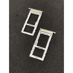 Tiroir de carte double SIM et carte SD Jaune Canari ORIGINAL pour SAMSUNG Galaxy S10e - G970F - Présentation avant / arrière