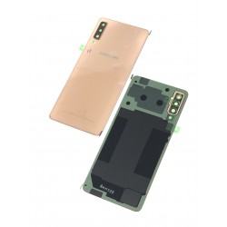 Vitre arrière ORIGINALE Or pour SAMSUNG Galaxy A7 2018 - A750F - Présentation avant / arrière