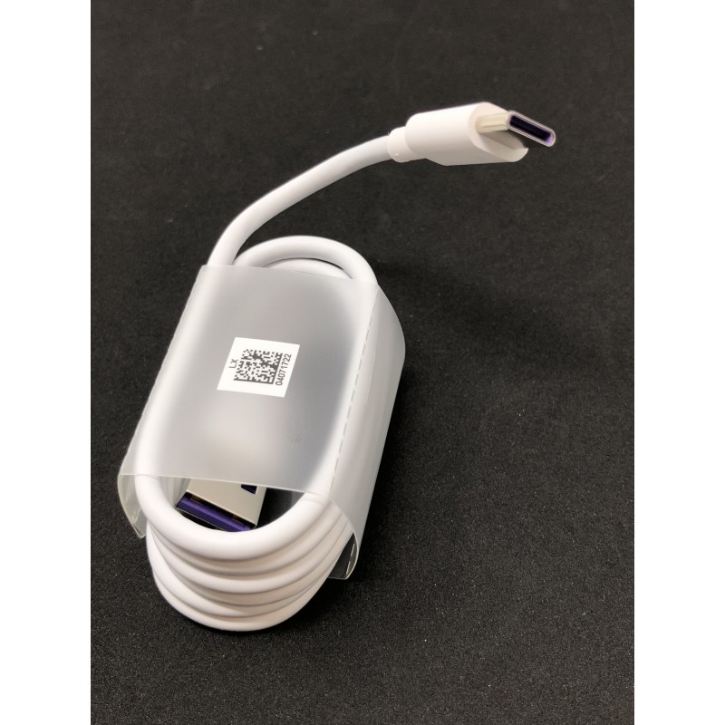 Chargeur secteur Huawei SuperCharge (max 40W) avec câble USB Type C (1m) -  Blanc - Français