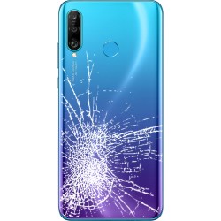 [Réparation] Vitre arrière ORIGINALE Bleue pour HUAWEI P30 Lite à Caen