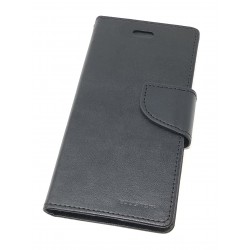 Housse de Protection Bravo Diary noire pour iPhone 6 ou iPhone 6S - Présentation avant