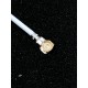 Câble antenne coaxial CBF blanc ORIGINAL pour SAMSUNG Galaxy A80 - A805F - Présentation dessous du connecteur