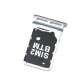 Tiroir de carte double SIM Argent ORIGINAL pour SAMSUNG Galaxy A80 - A805F - Présentation arrière