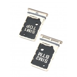 Tiroir de carte double SIM Or Rose ORIGINAL pour SAMSUNG Galaxy A80 - A805F - Présentation avant / arrière