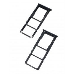 Tiroir de carte double SIM et carte SD Noir ORIGINAL pour SAMSUNG Galaxy A50 - A505F