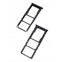 Tiroir de carte double SIM et carte SD Noir ORIGINAL pour SAMSUNG Galaxy A50 - A505F