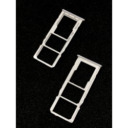 Tiroir de carte double SIM et carte SD Blanc ORIGINAL pour SAMSUNG Galaxy A50 - A505F