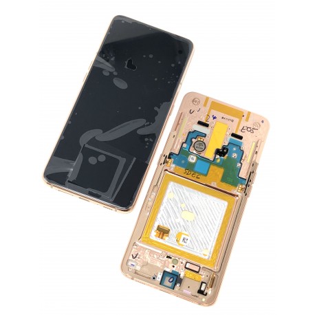 Bloc écran complet ORIGINAL Or Rose pour SAMSUNG Galaxy A80 - A805F - Présentation avant / arrière