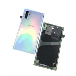 Vitre arrière ORIGINALE Argent Stellaire pour SAMSUNG Galaxy Note10+ - N975F - Présentation avant / arrière