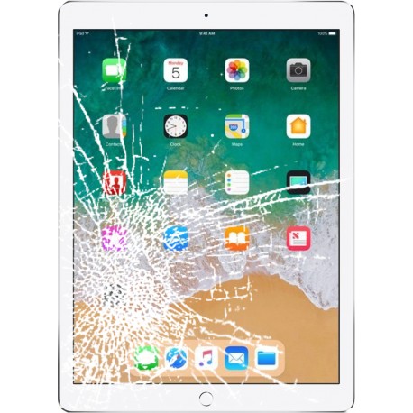 [Réparation] Vitre tactile de qualité supérieure blanche avec adhésifs pour iPad 6 - A1893 - A1954 à Caen