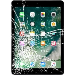 [Réparation] Vitre tactile de qualité supérieure noire avec adhésifs pour iPad 6 - A1893 - A1954 à Caen