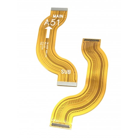 Nappe de liaison connecteur de charge vers carte mère ORIGINALE pour SAMSUNG Galaxy A51 - A515F - Présentation avant / arrière