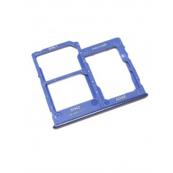 Tiroir de carte double SIM et carte SD Bleu Prismatique ORIGINAL pour SAMSUNG Galaxy A41 - A415F