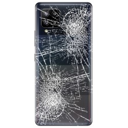 [Réparation] Vitre arrière ORIGINALE Noir Prismatique pour SAMSUNG Galaxy A42 5G - A426B à Caen
