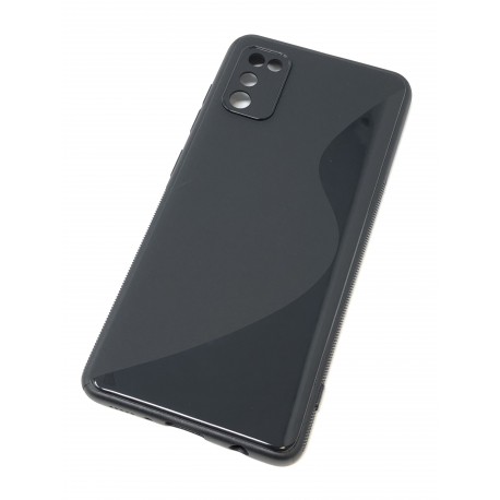 Coque silicone S-Line noire pour SAMSUNG Galaxy A41 - A415F - Présentation arrière