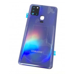 Vitre arrière ORIGINALE Bleu Prismatique pour SAMSUNG Galaxy A21s - A217F - Présentation avant