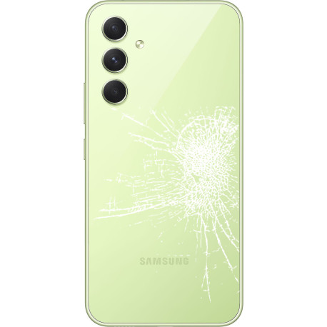 [Réparation] Vitre arrière ORIGINALE Jaune / Lime pour SAMSUNG Galaxy A54 5G - A546B à Caen