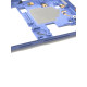 Châssis intermédiaire ORIGINAL avec contour Bleu Prismatique pour SAMSUNG Galaxy A21s - A217F - Présentation châssis côté bouton