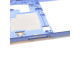Châssis intermédiaire ORIGINAL avec contour Bleu Prismatique pour SAMSUNG Galaxy A21s - A217F - Présentation châssis côté SIM