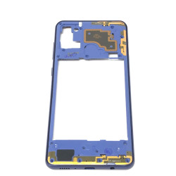 Châssis intermédiaire ORIGINAL avec contour Bleu Prismatique pour SAMSUNG Galaxy A21s - A217F - Présentation avant