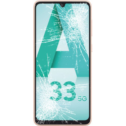 [Réparation] Bloc écran complet ORIGINAL Pêche pour SAMSUNG Galaxy A33 5G - A336B à Caen