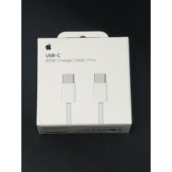 Câble ORIGINAL APPLE 60W USB-C vers USB-C 1m pour iPad ou iPhone - Présentation avant