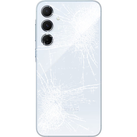[Réparation] Vitre arrière ORIGINALE Bleue pour SAMSUNG Galaxy A55 5G - A556B à Caen