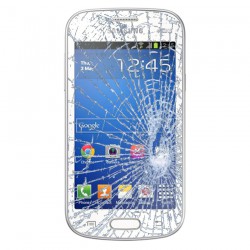 Forfait Réparation Vitre Tactile ORIGINALE Blanche + Adhésifs - SAMSUNG Galaxy TREND LITE - S7390 à Caen