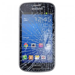 Forfait Réparation Vitre Tactile ORIGINALE Noire + Adhésifs - SAMSUNG Galaxy TREND LITE - S7390 à Caen