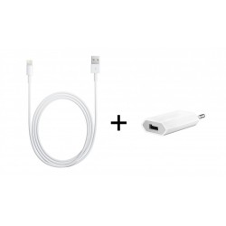 [PACK] Chargeur Secteur ORIGINAL + Câble Lightning / USB 1m ORIGINAL - APPLE