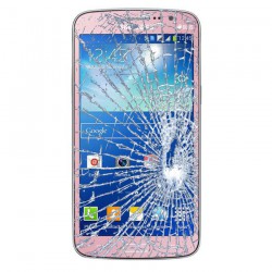 [Réparation] Vitre Tactile ORIGINALE Rose + Adhésifs - SAMSUNG Galaxy GRAND 2 - G7105 à Caen