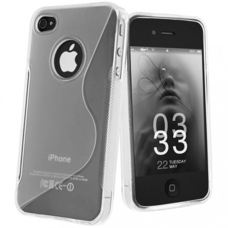Coque Silicone S-Line Transparente - iPhone 4 / 4S